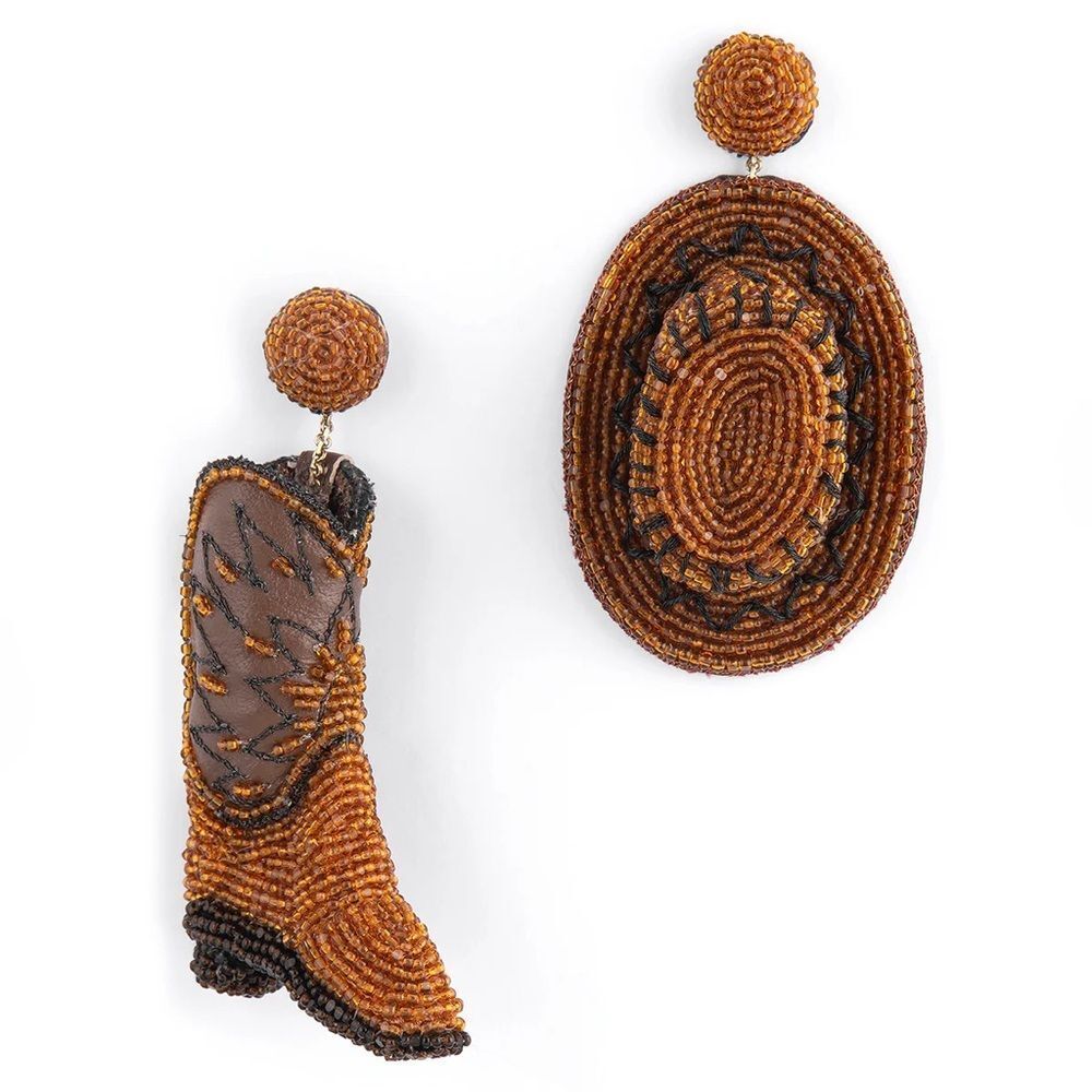 Anthropologie Deepa Gurnani Cowboy Earrings